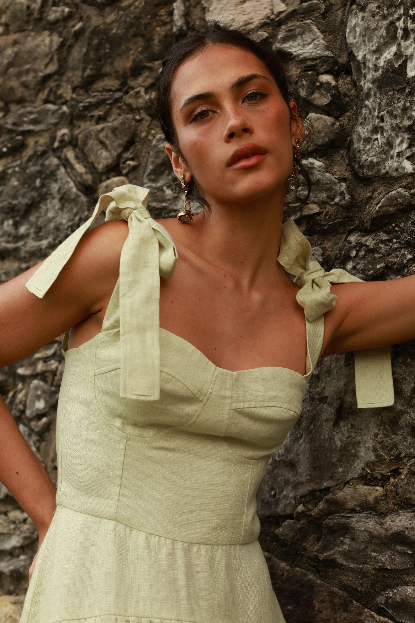 Vestido Sofia Verde Água