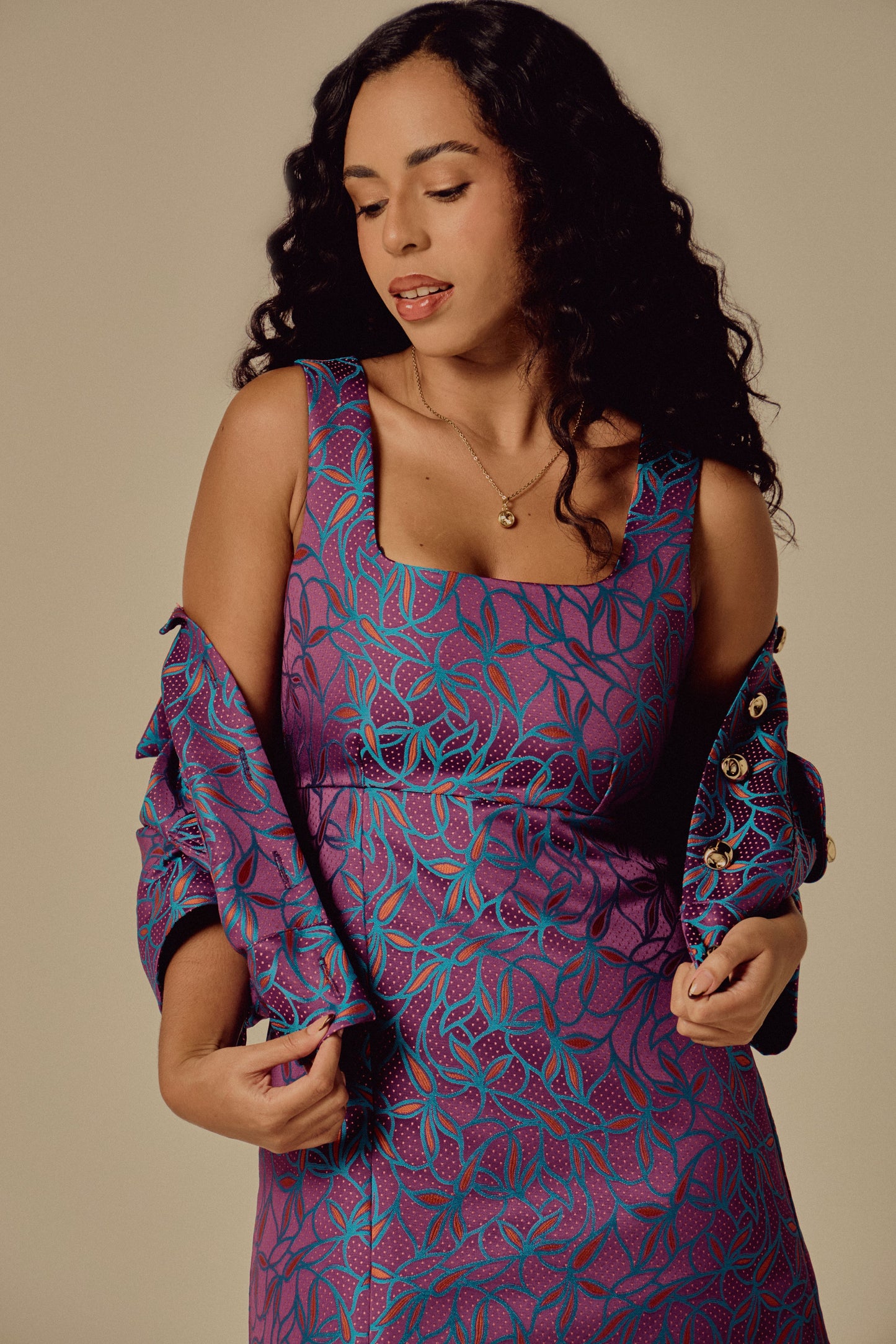 Vestido Renata Jacquard