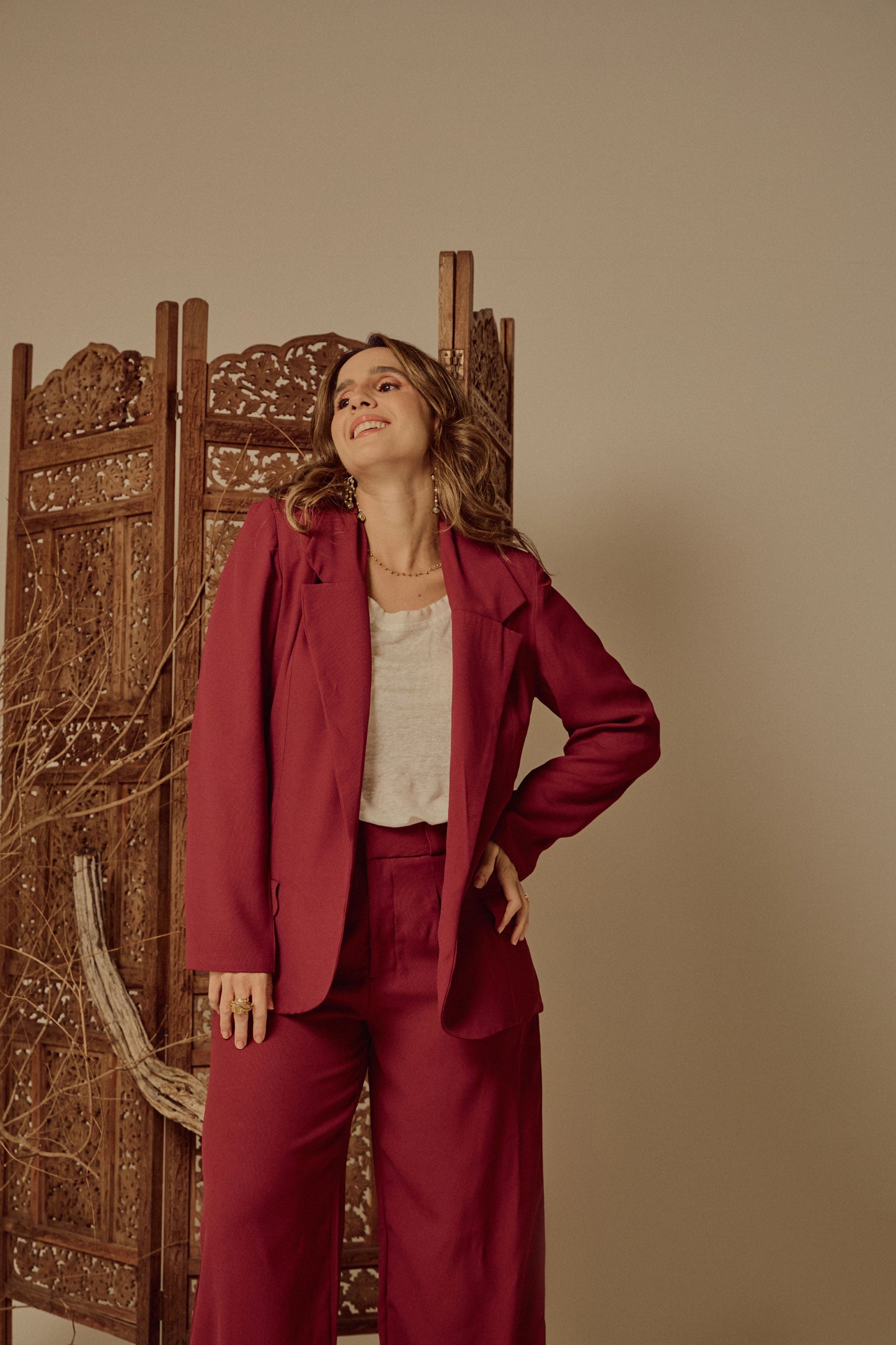 Blazer Helena Burgundie