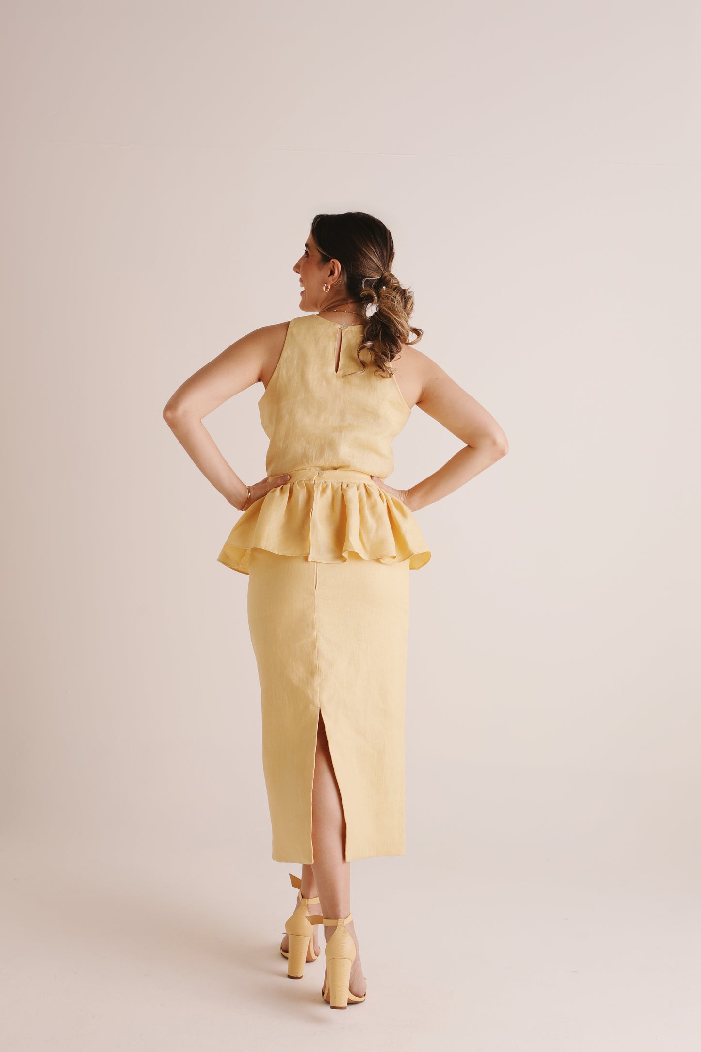 Saia Talitha Linho Butter Yellow