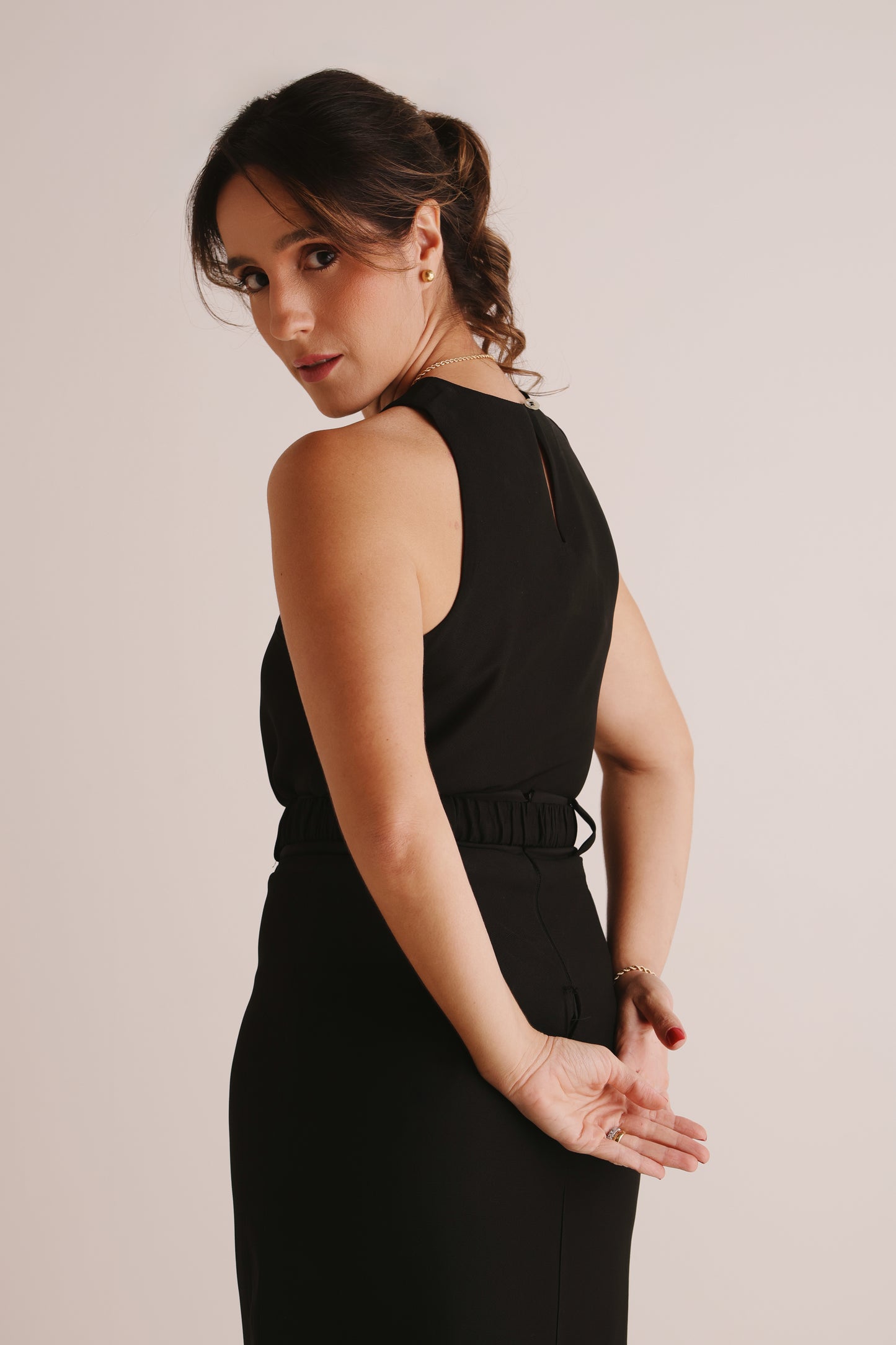 Blusa Fabi Crepe Preto