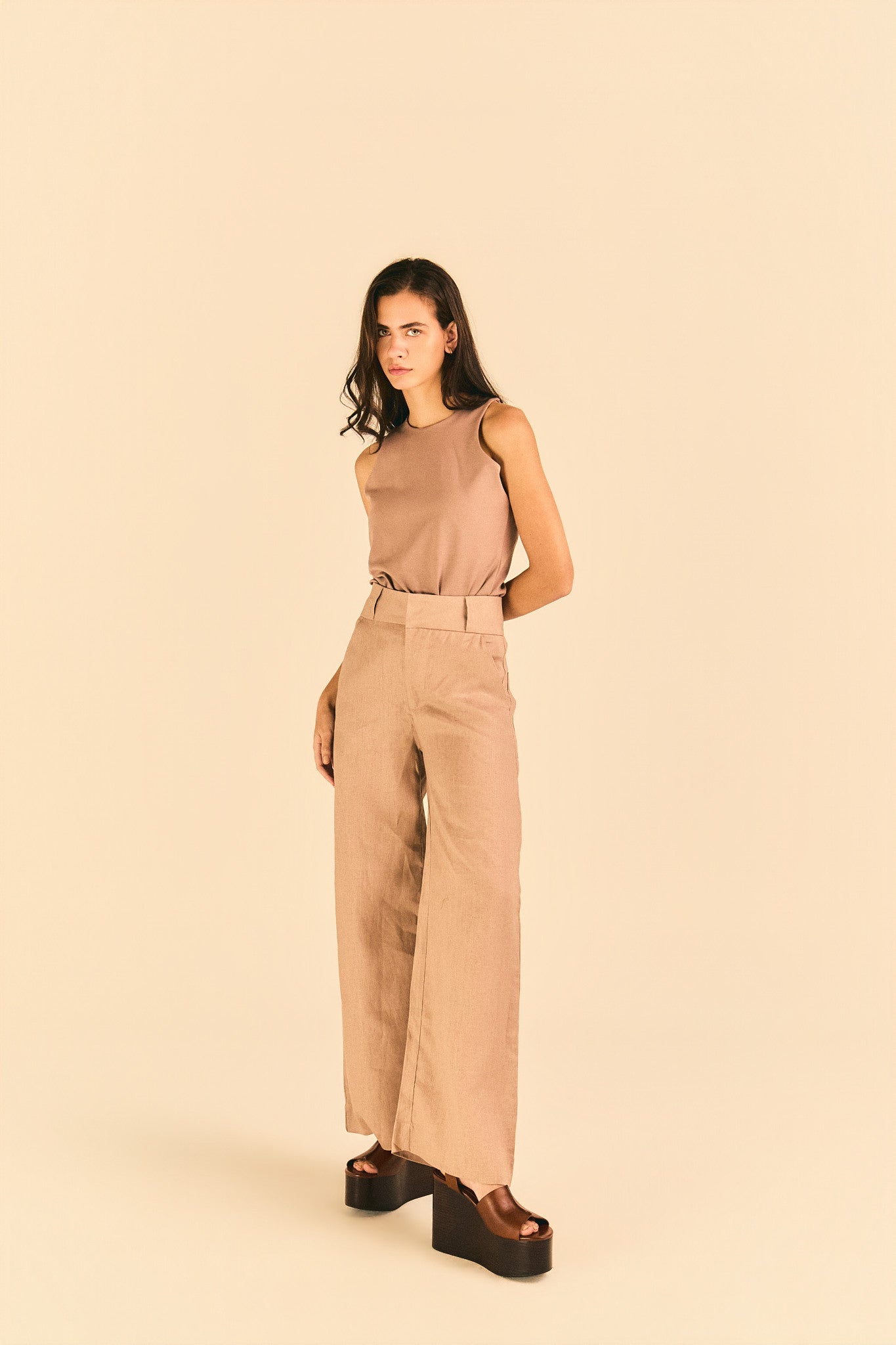 Calça Fabíola Linho Fendi