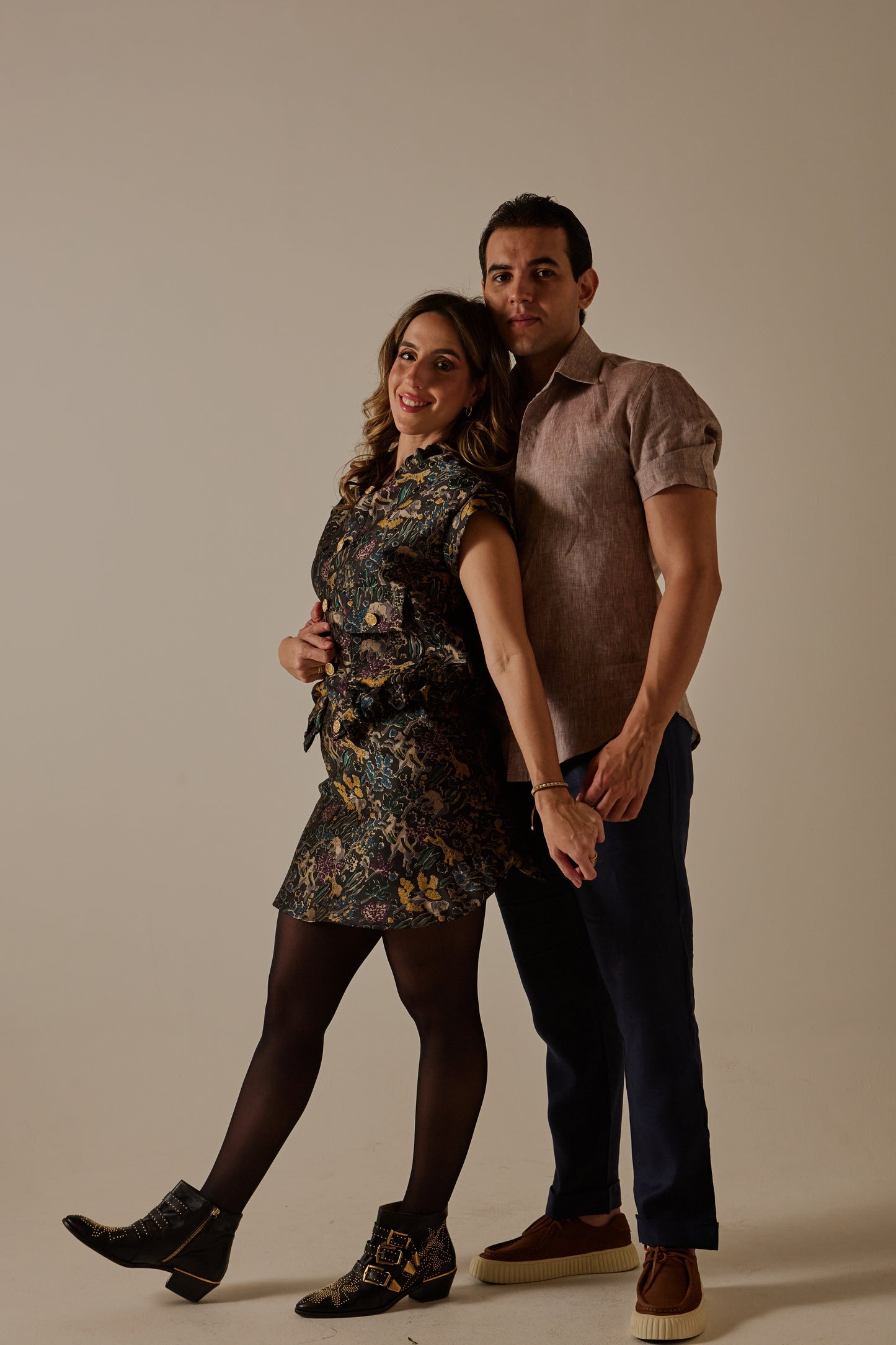 Camisa Masculina Manga Curta Marrom