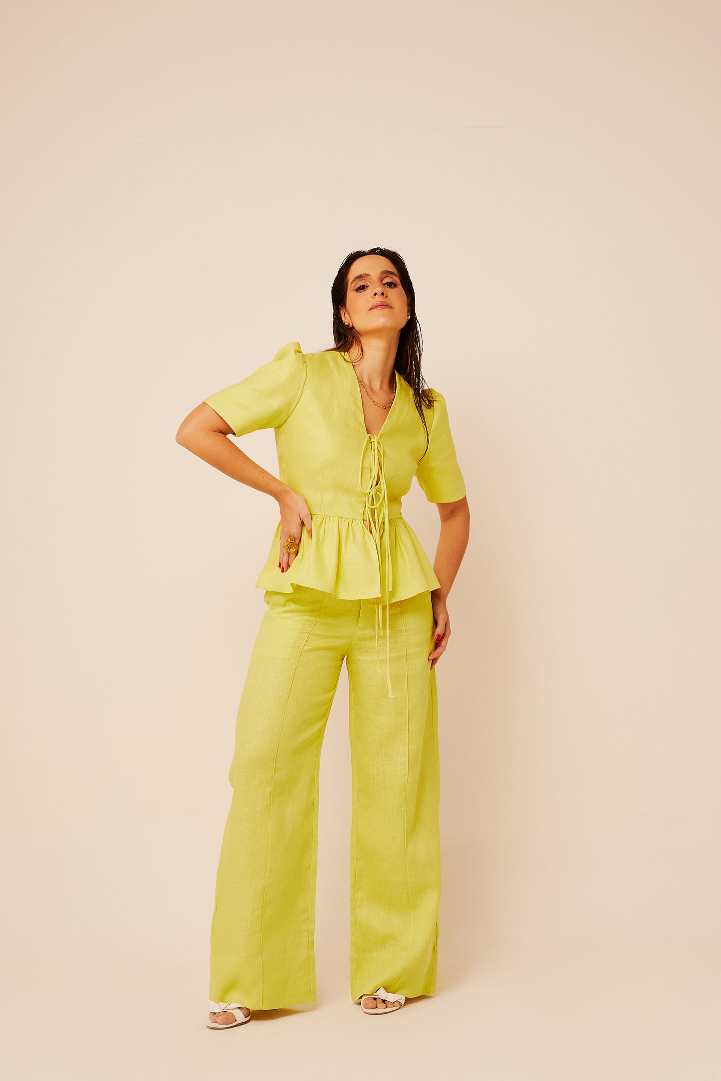 Calça New Julia Verde Lumina