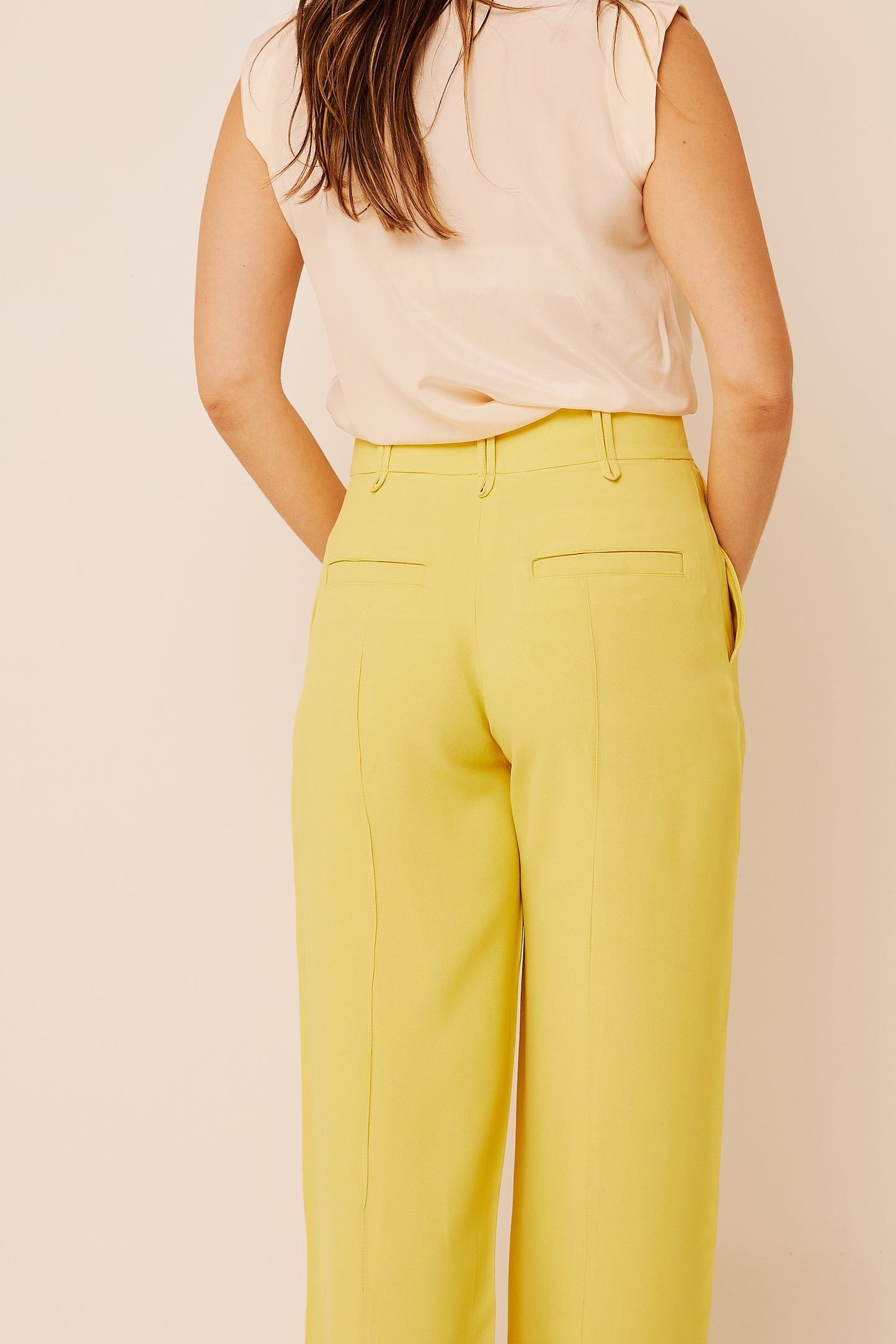 Calça Pantalona Elizabeth Verde Lima