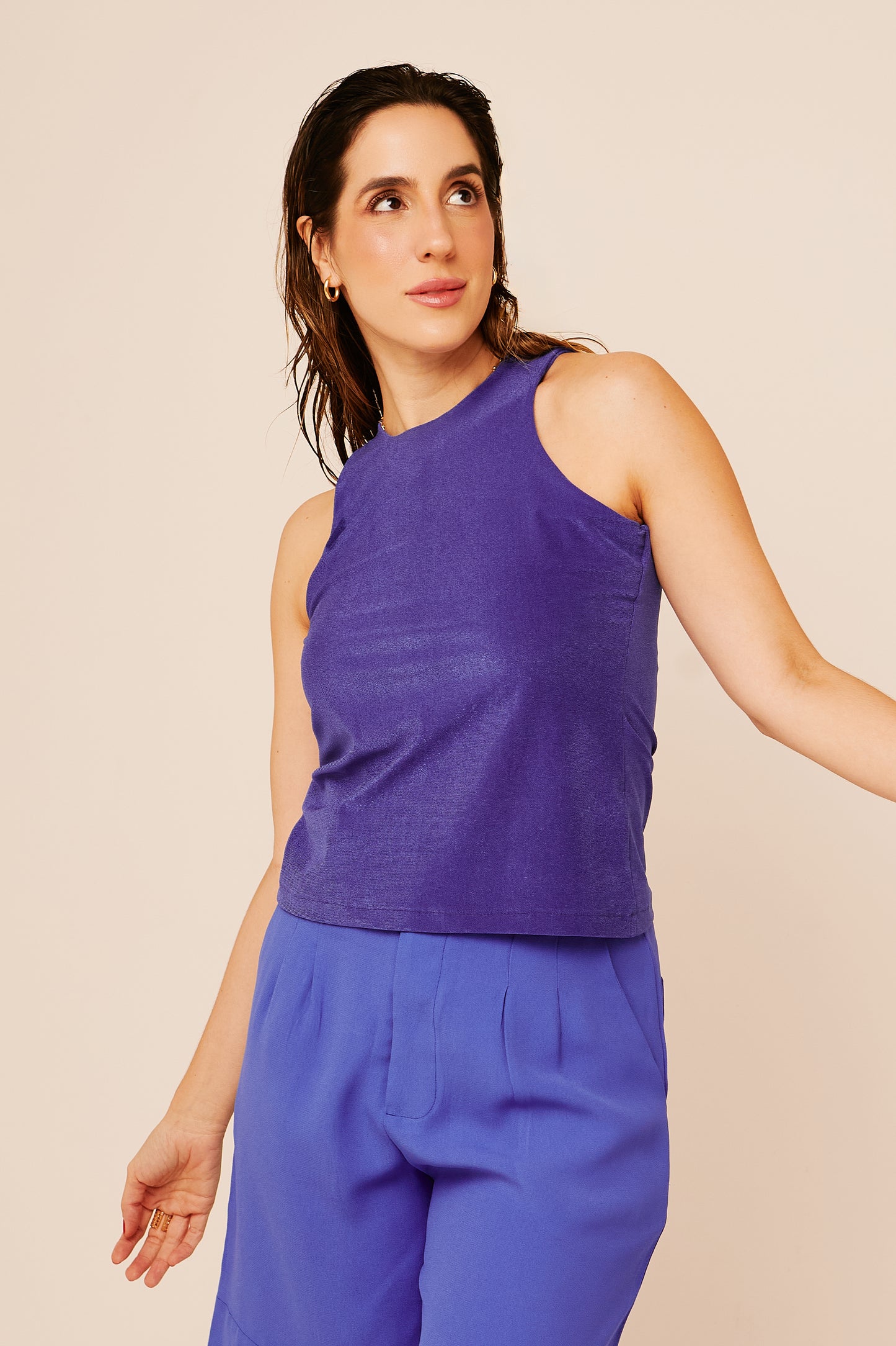 Regata Lua - Malha Azul Royal