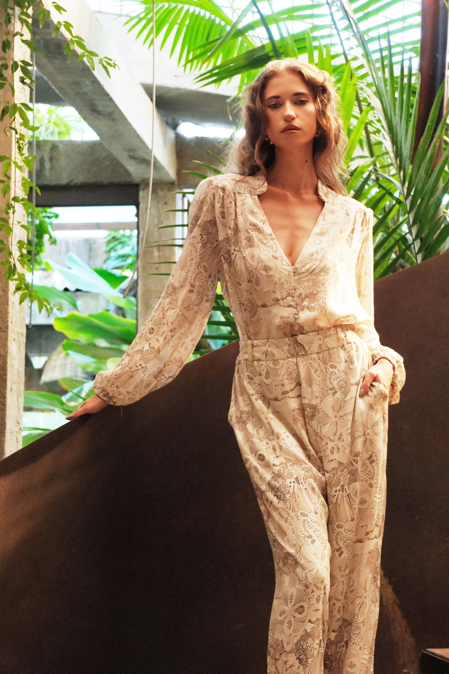 Blusa Camila Estampa Sofia Pérola