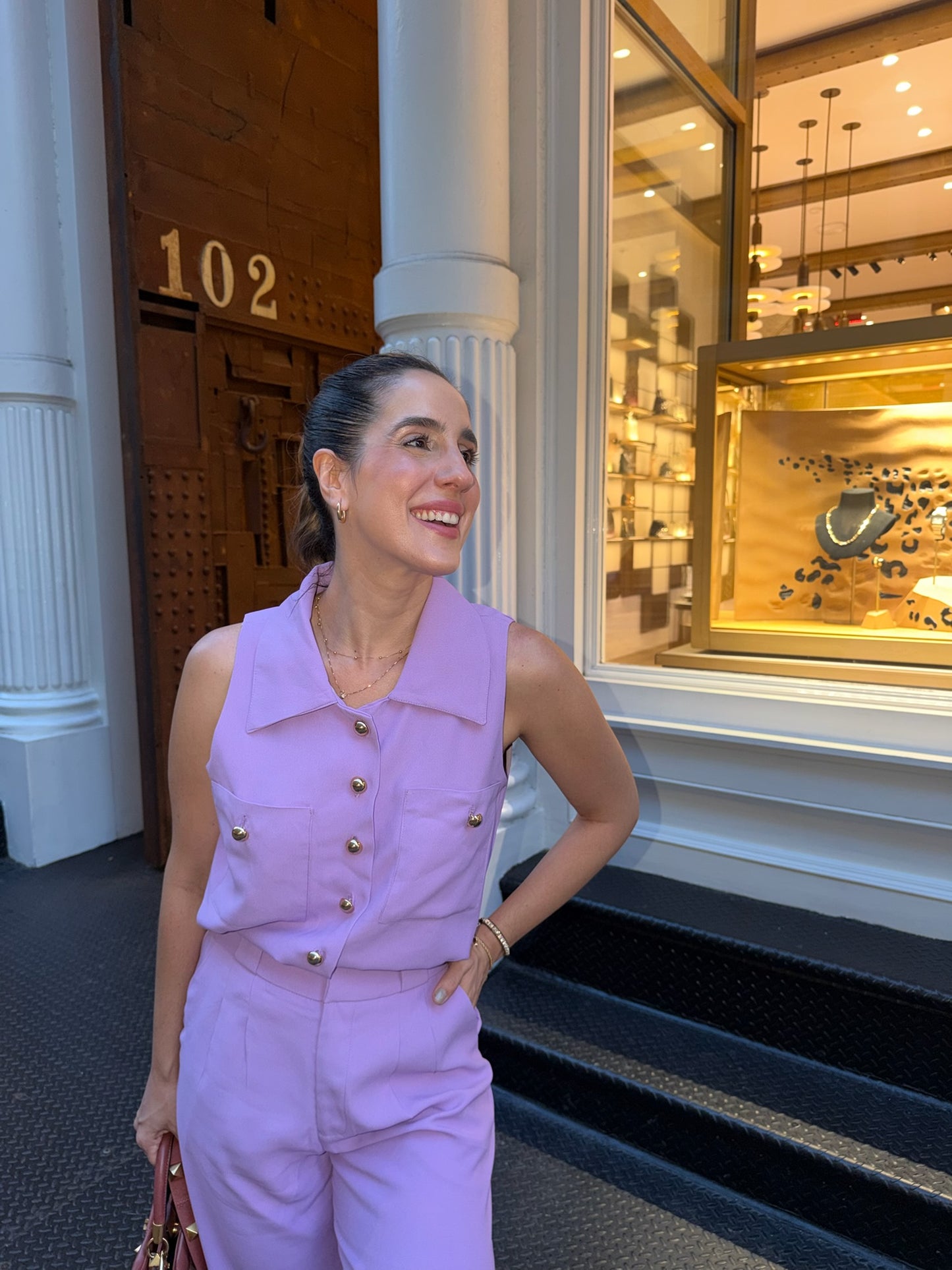 Calça Pantalona Catarina Lavanda