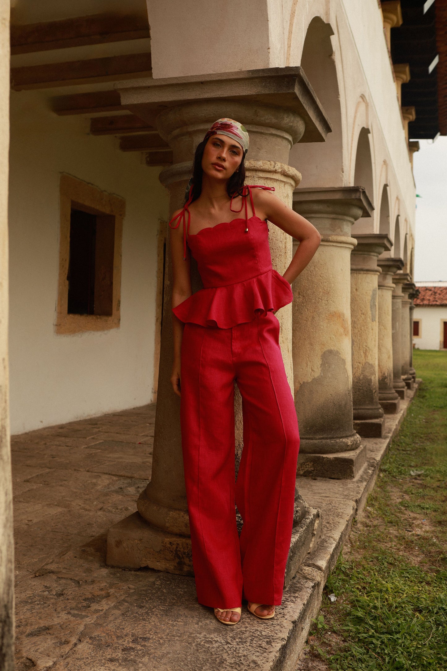 Calça Pantalona New Júlia Magenta