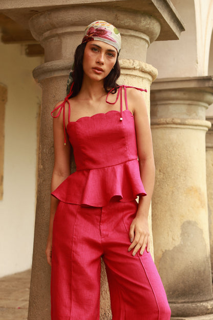 Calça Pantalona New Júlia Magenta