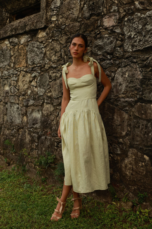 Vestido Sofia Verde Água