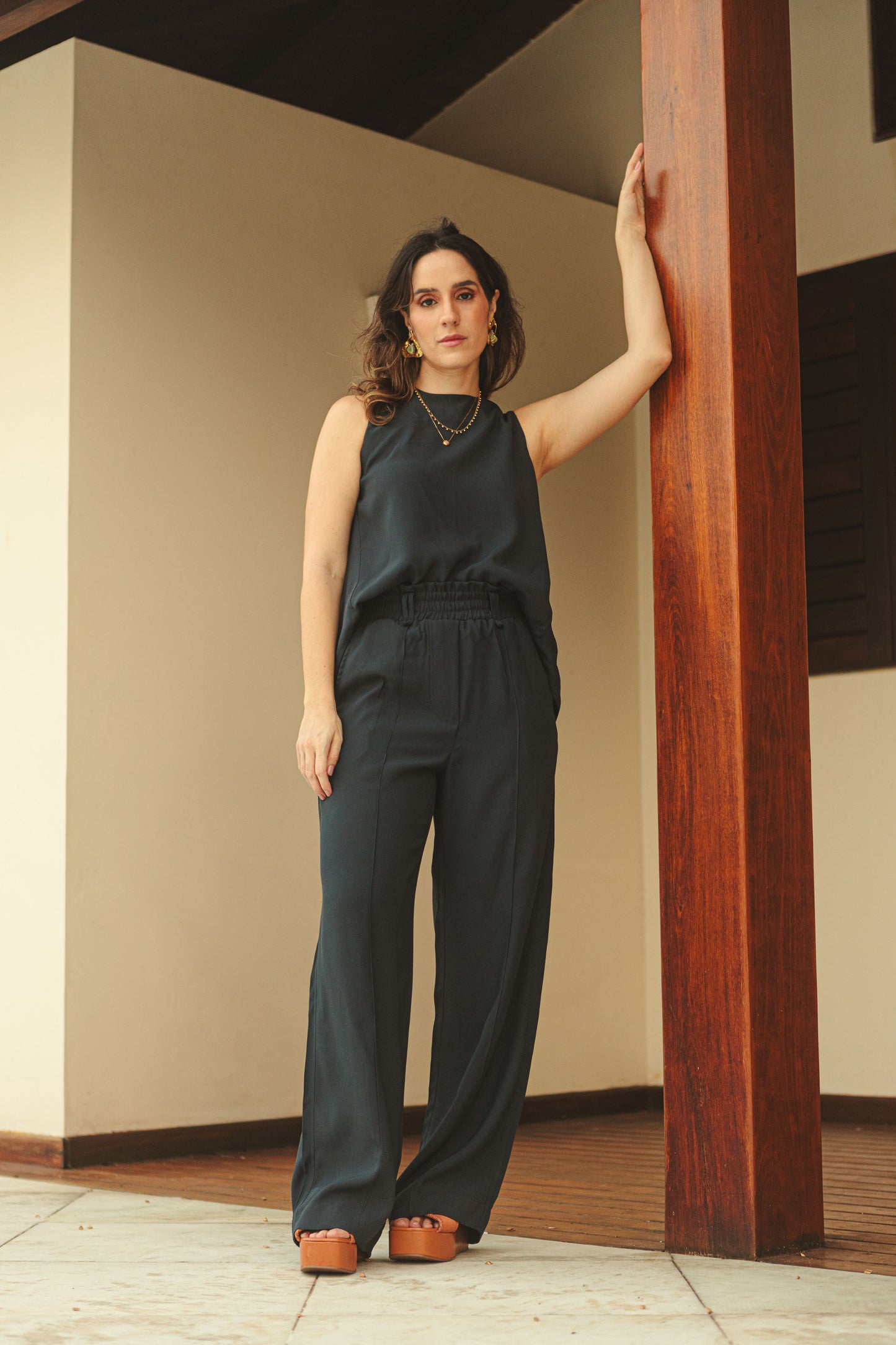 Pantalona Barbara Azul Marinho