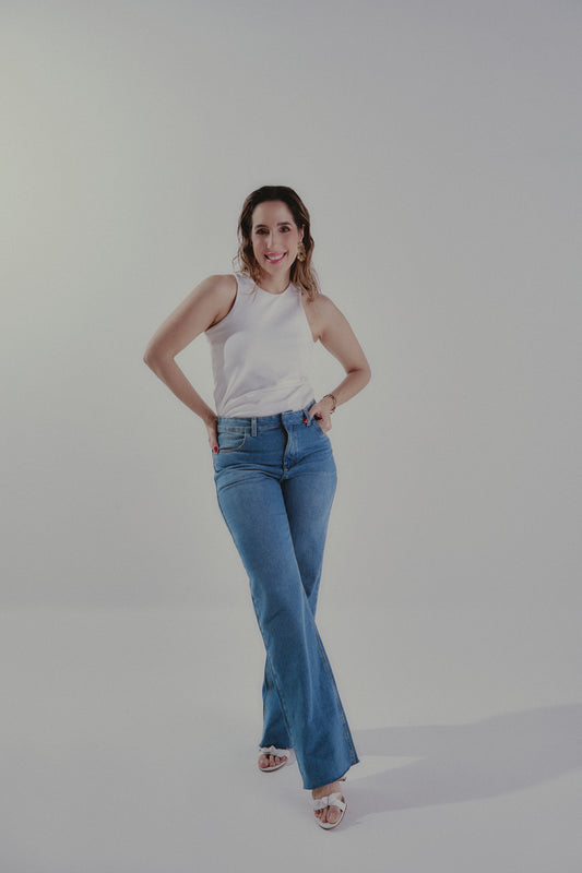 Calça Jeans Bia - Azul