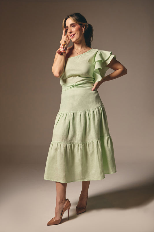 Vestido Ana Carolina Verde Água