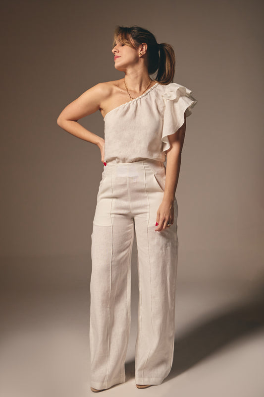 Pantalona Alice Off White