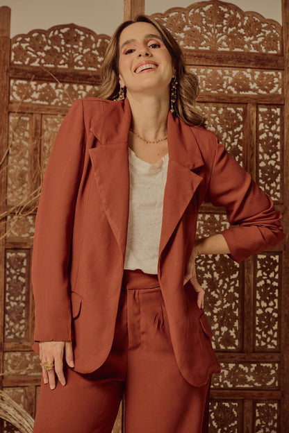 Blazer Helena Marrom Médio