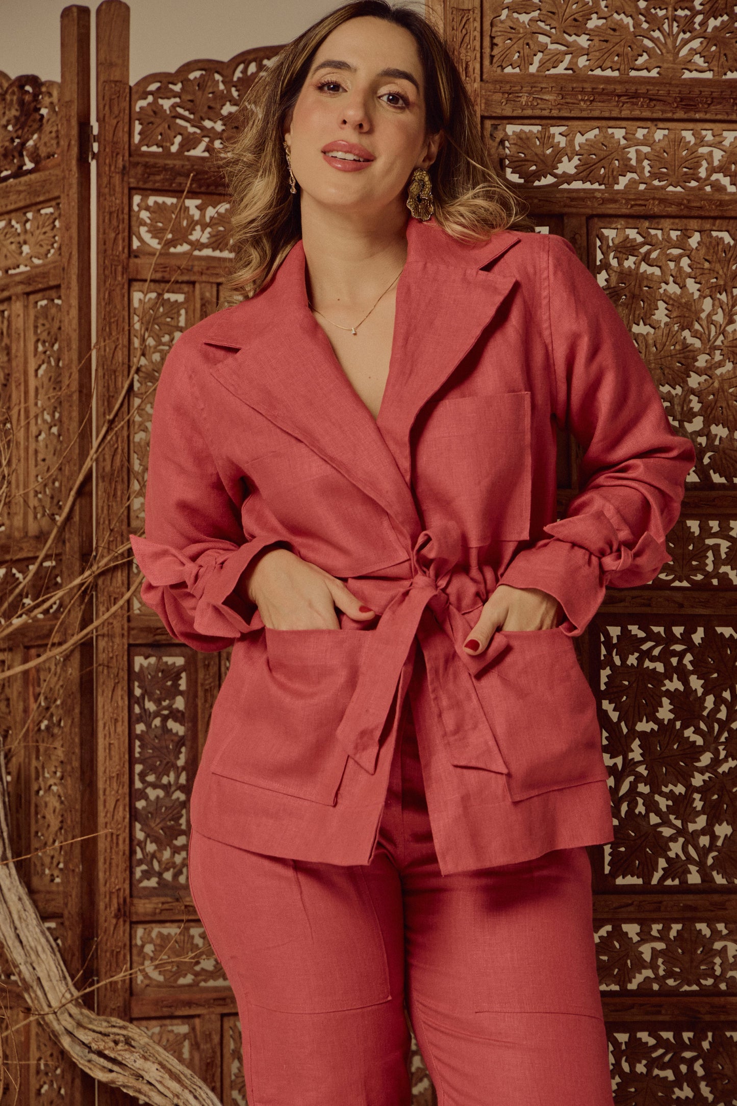 Parka Elisa Rosa Goiaba