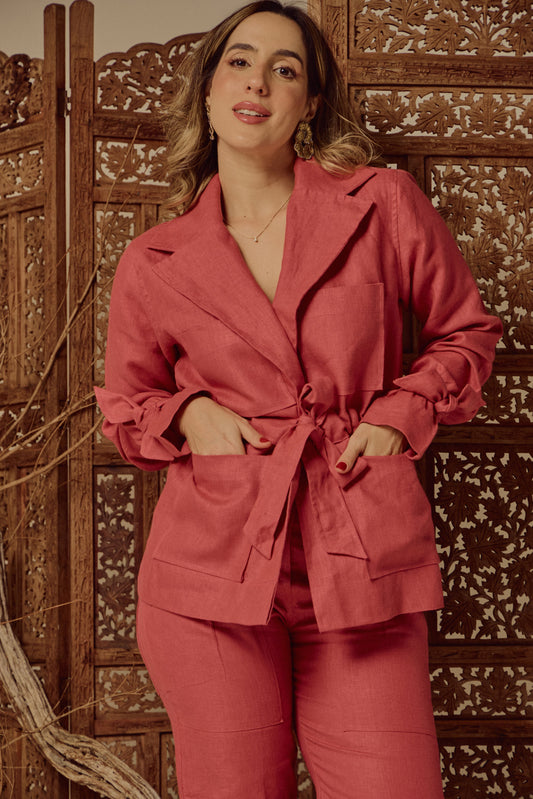 Parka Elisa Rosa Goiaba