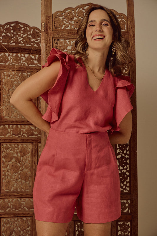 Blusa New Brickel Rosa Goiaba