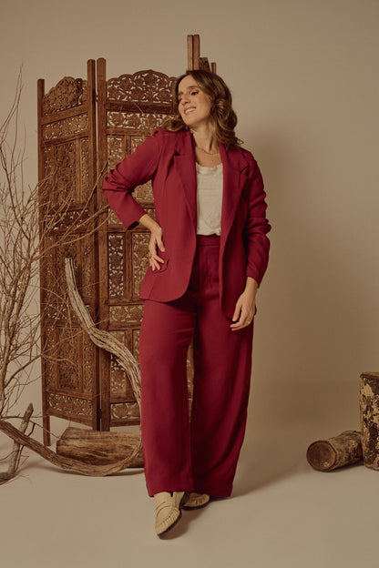 Blazer Helena Burgundie