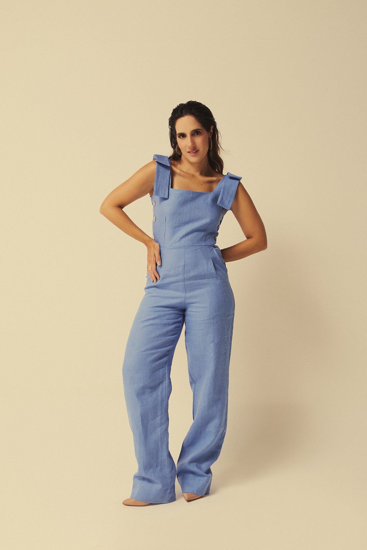 Macacão Carol Azul
