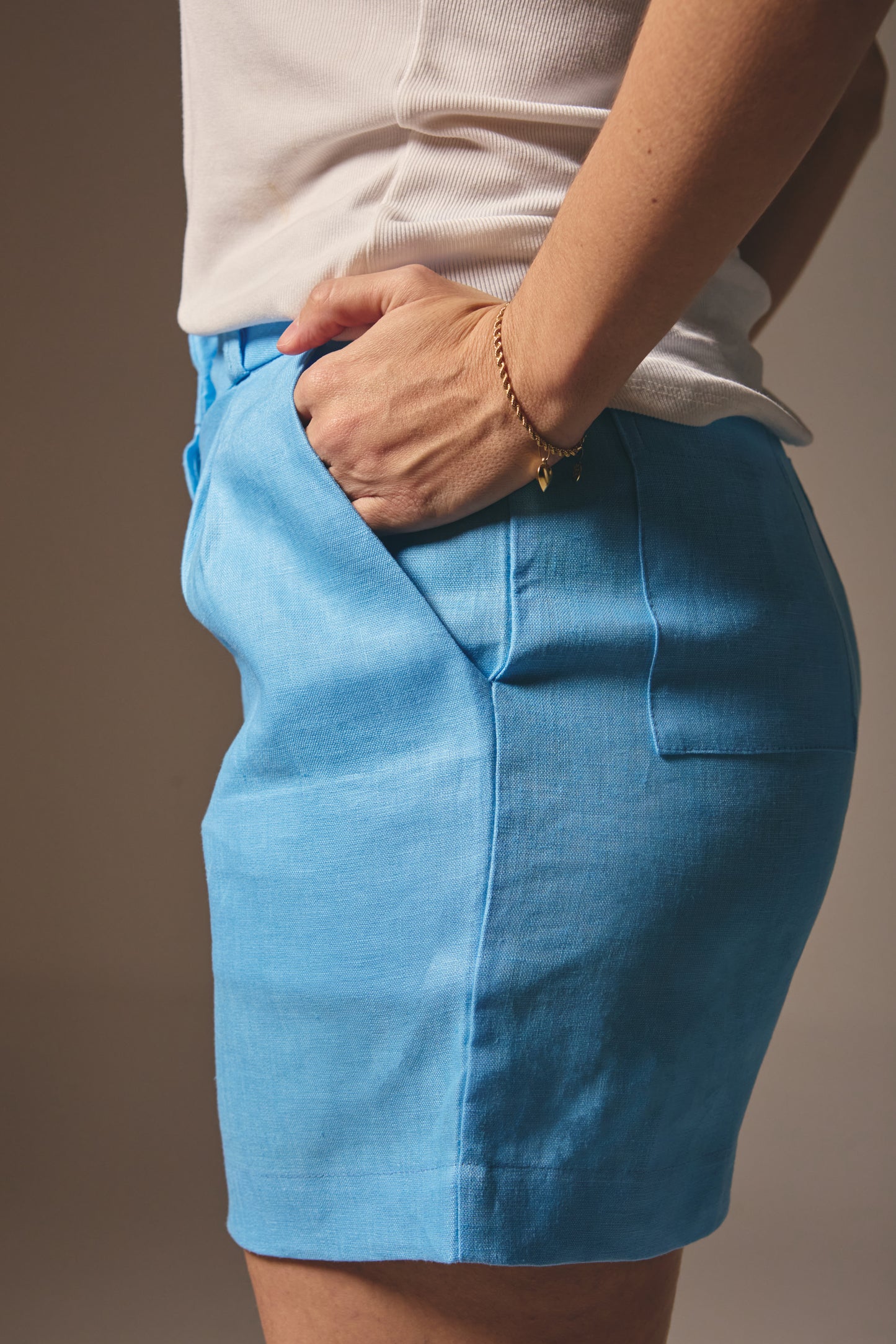 Short Catarina Azul Médio