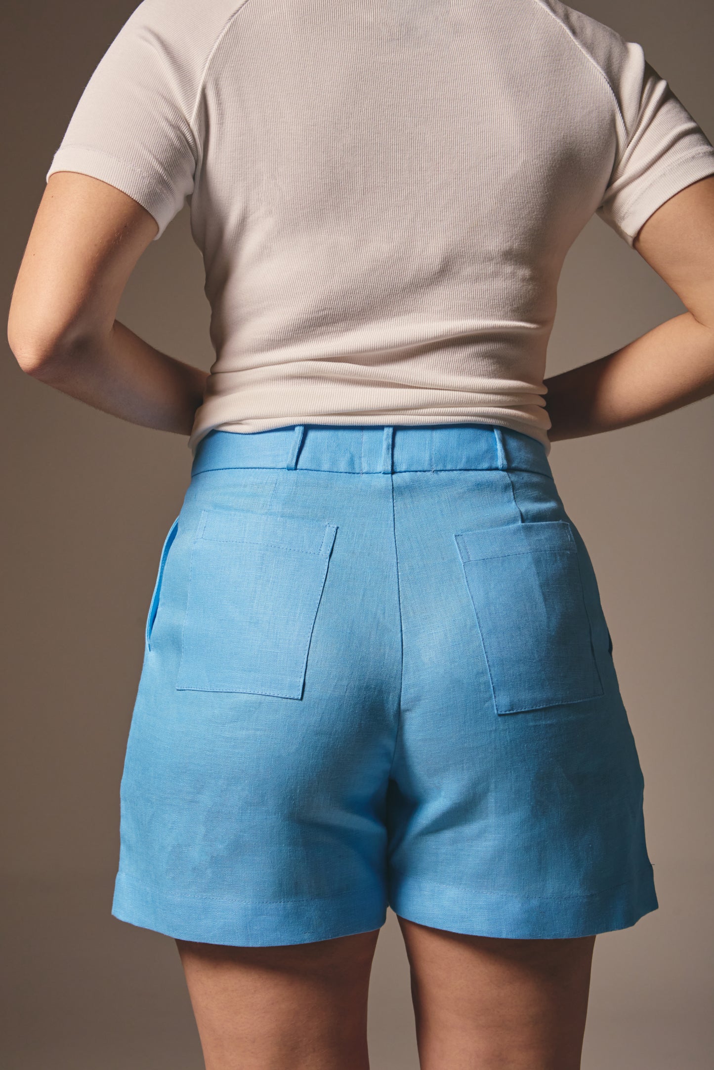 Short Catarina Azul Médio