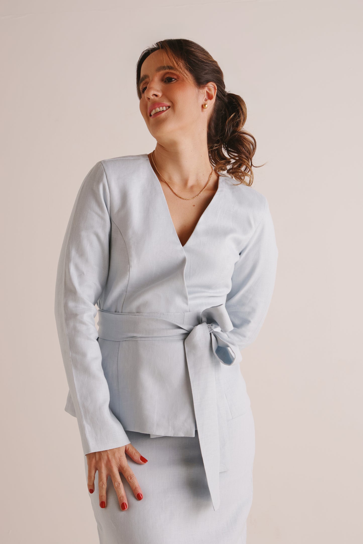 Blazer Talitha Azul Claro
