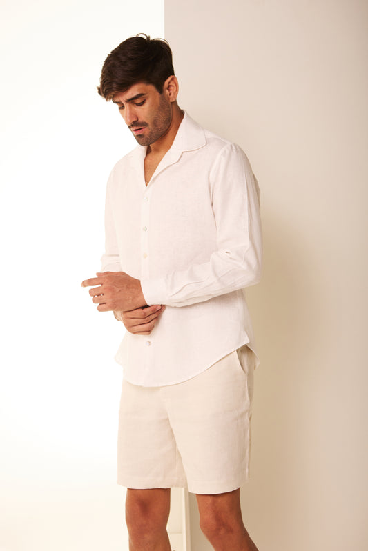Camisa Masculina Manga Longa Off White