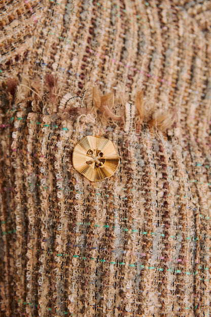 Vestido Bia Tweed Cinza