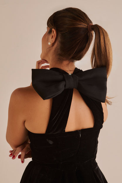 Vestido Angelina Veludo preto