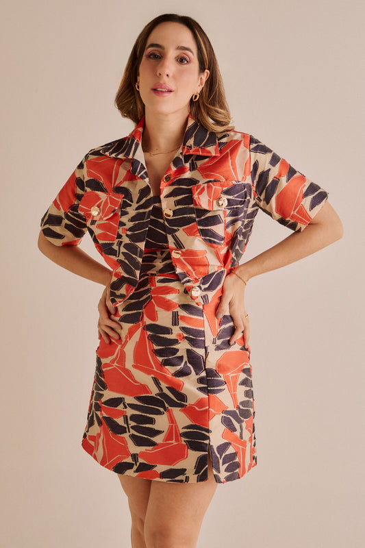 Casaquete Luma Jacquard Estampado