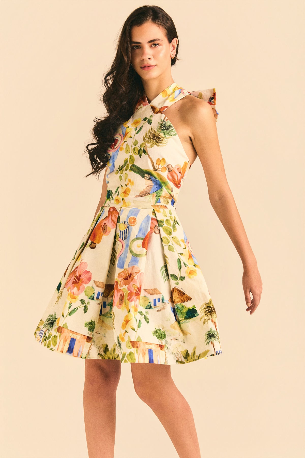 Vestido Angelina Sarja Estampada