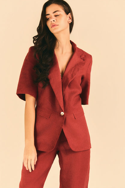 Blazer New Natália Linho Rubi