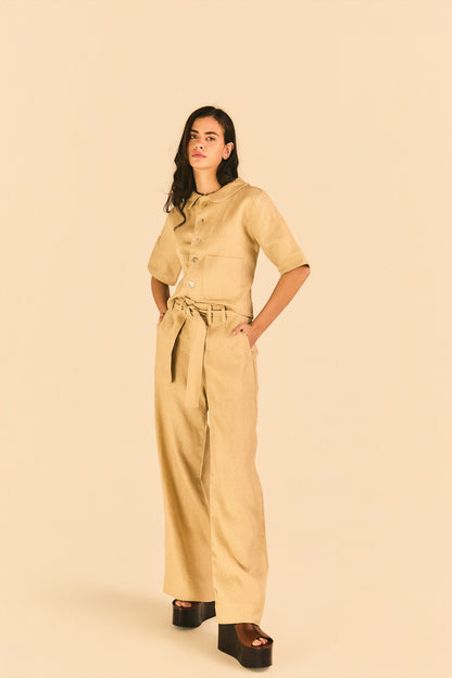 Camisa Cris Linho Nude