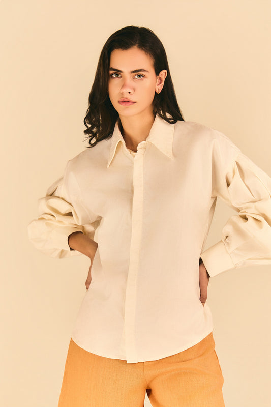 Camisa Amélie Algodão Off