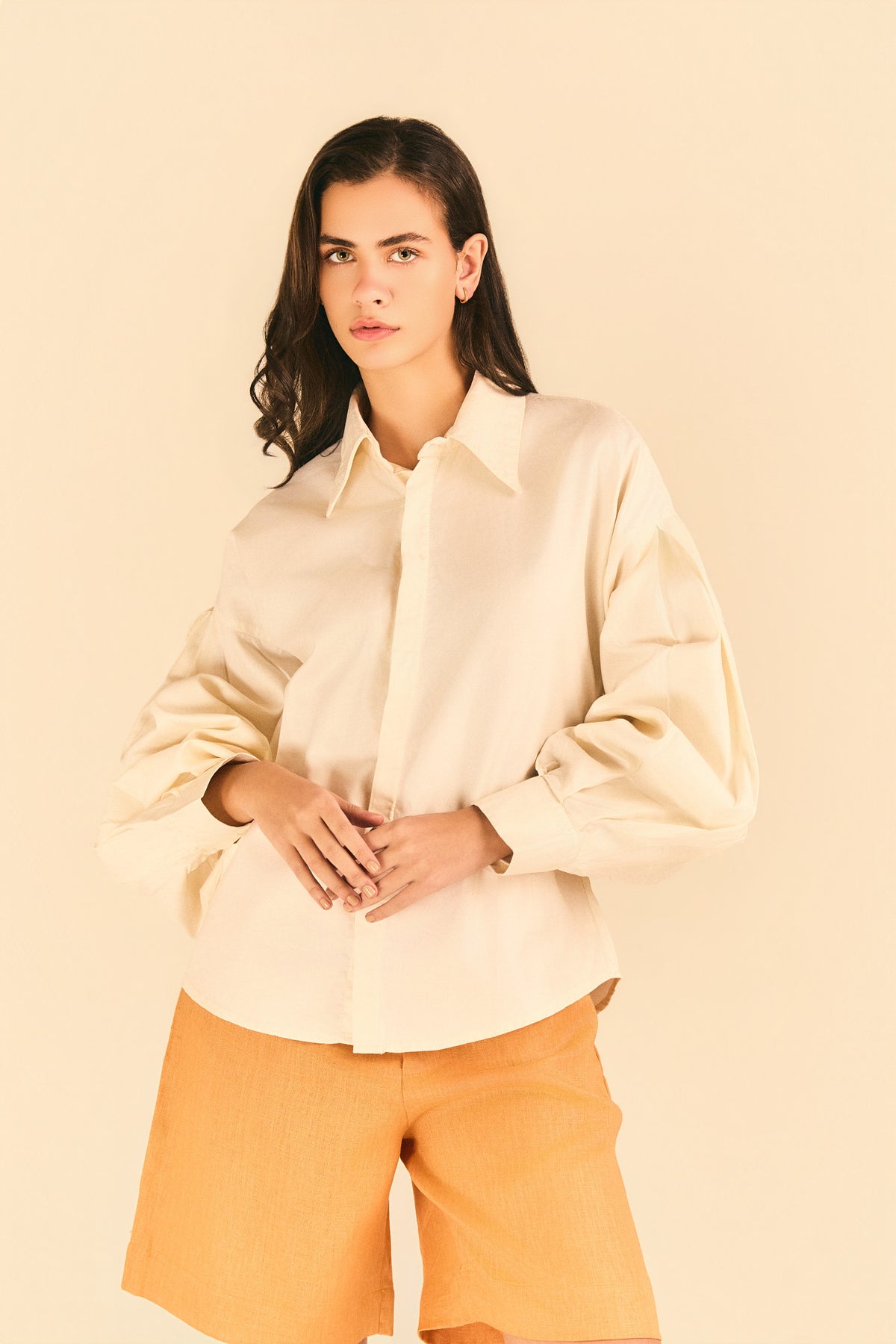 Camisa Amélie Algodão Off