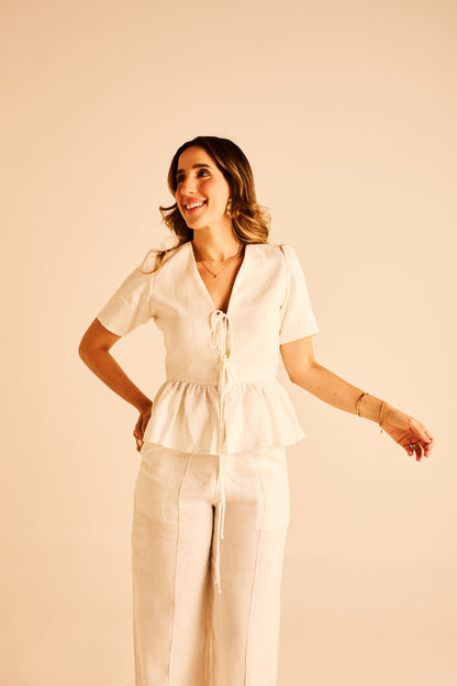Blusa Eloisa - Linho Off White
