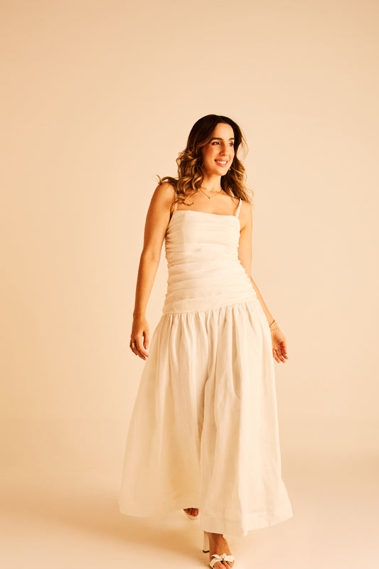 Vestido Debora - Linho Off White