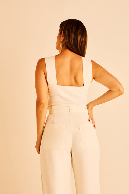 Calça Catarina Off White