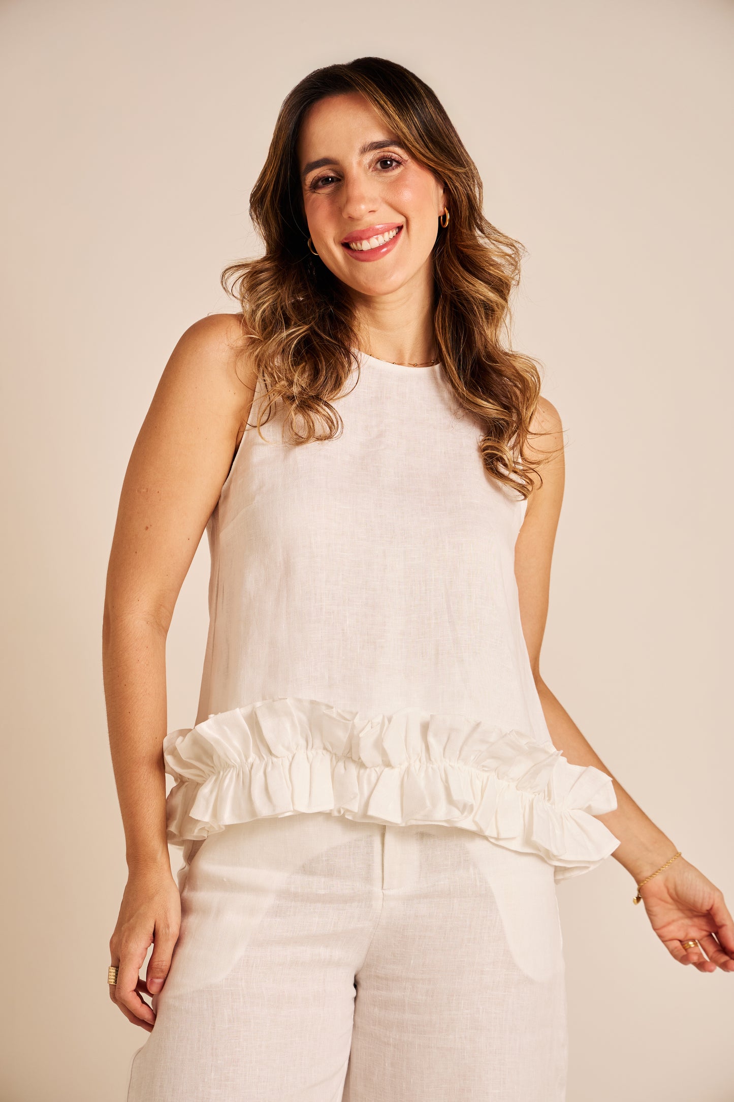 Blusa Laura Linho Off White