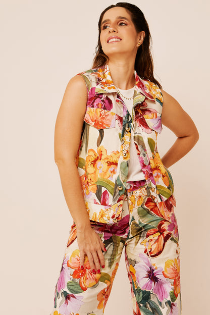Colete Manu Sarja Floral