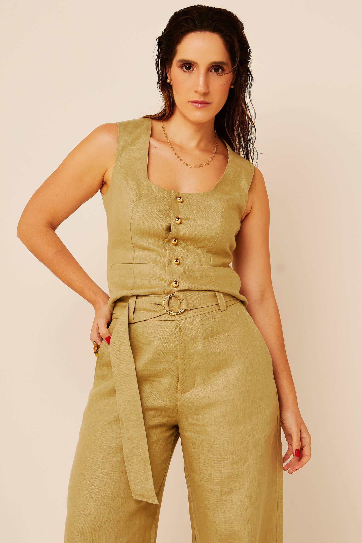 Colete Serena Urban Olive