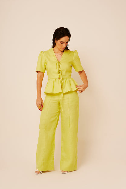 Blusa Eloisa - Linho Verde Lumina