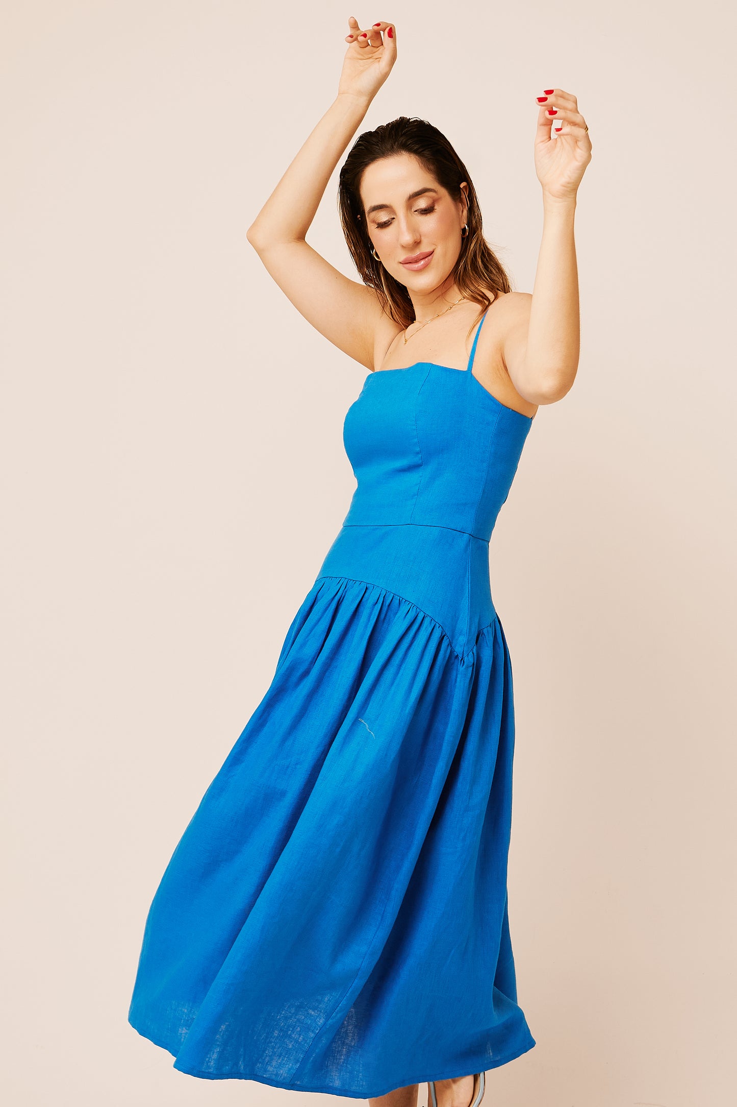 Vestido Sophie Azul Iris