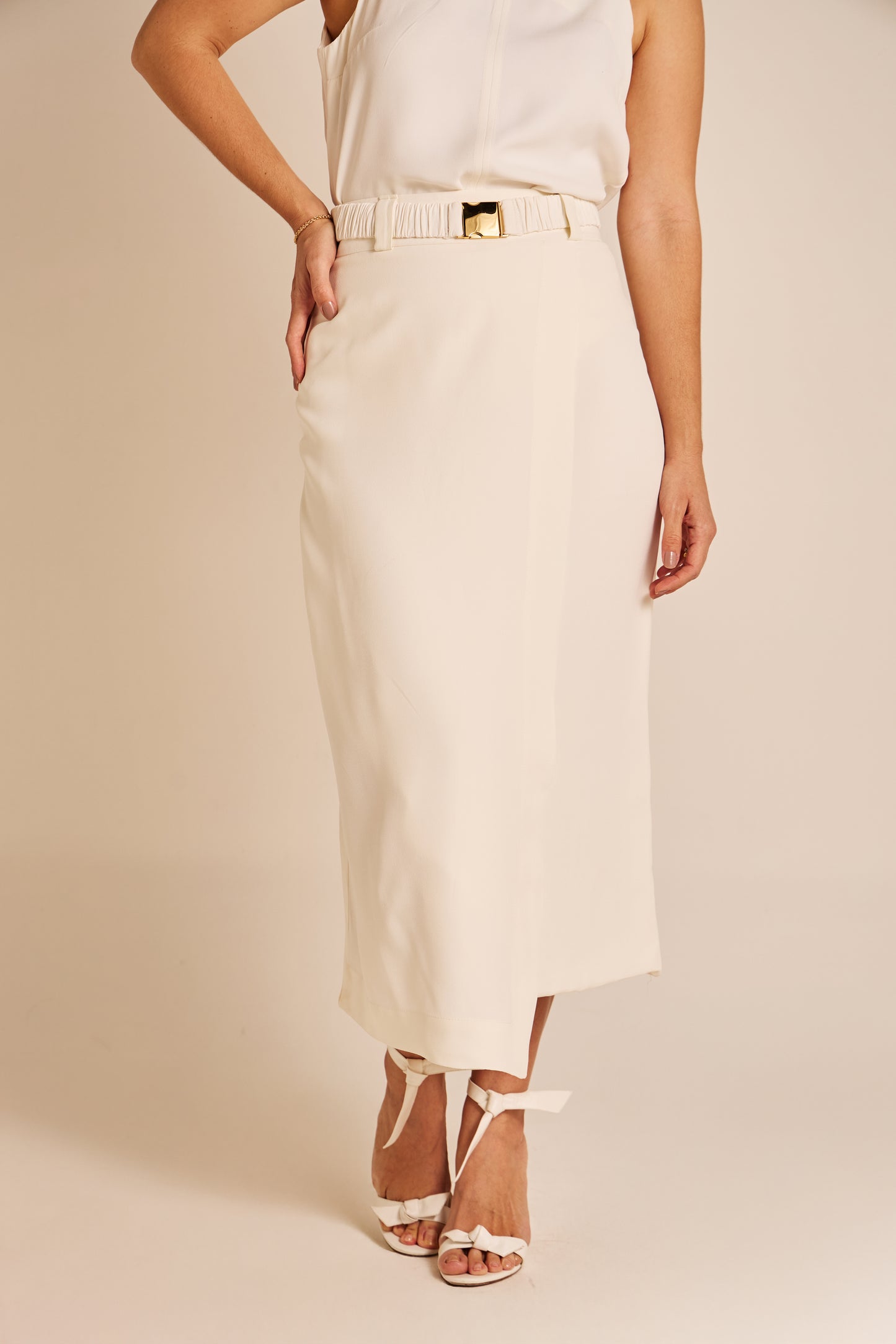Saia Raquel Crepe Off White