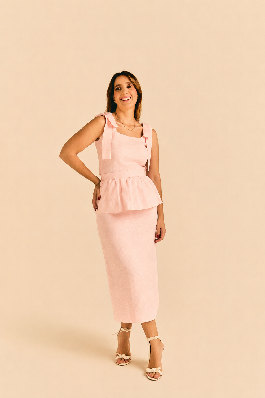 Blusa Helena Linho Rosa