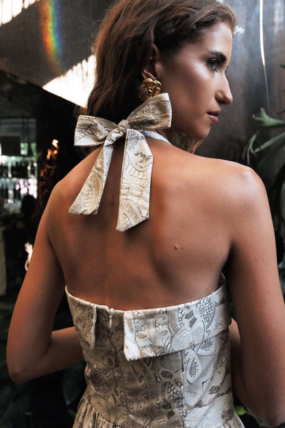 Vestido Louise Estampa Sofia Pérola