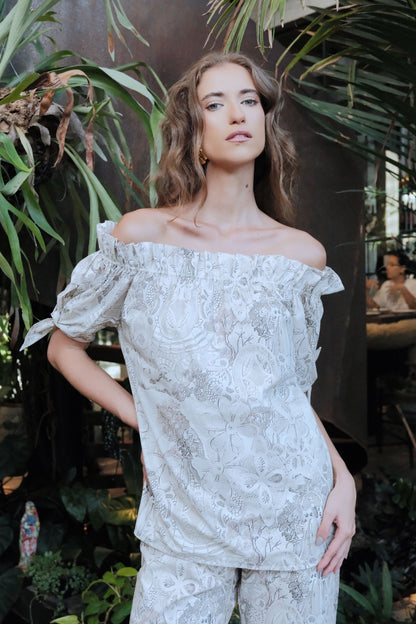 Blusa Alicia Estampa Sofia Pérola