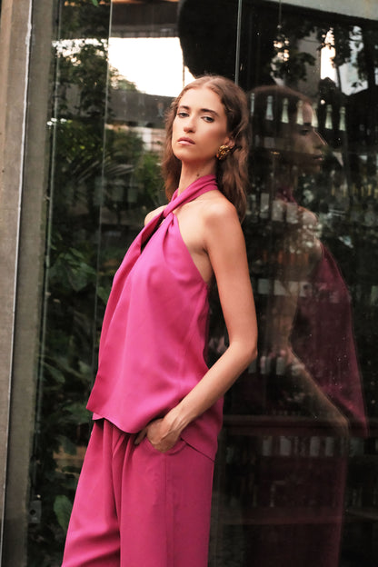 Blusa Lina Crepe Pink
